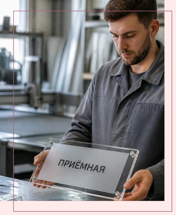Таблички из оргстекла на заказ в Устях-Илимске от 4056 р. | Аванза-Сть