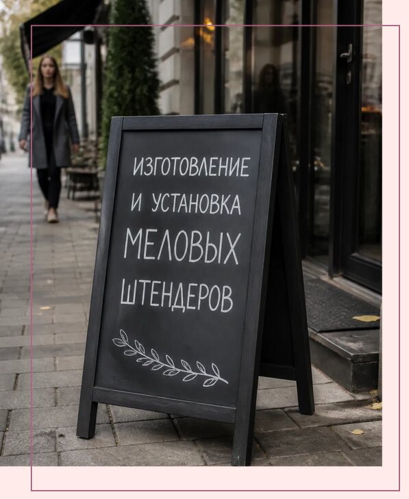 Меловые штендеры в Устях-Илимске по цене от 6760 р. | Аванза-Сть